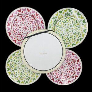 8-Piece Kate Spade NY Luncheon & Tidbit / Appetizer Plates Set Holly Heights